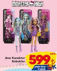 MONSTER HİGH ANA KARAKTER BEBEKLER OYUNCAK BEBEK fiyat ve kampanya bilgisi